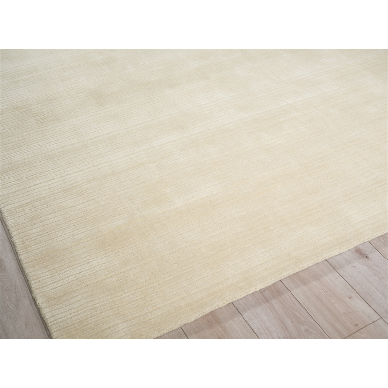 Cavallo Modern Handloomed Nylon/Wool Beige 6'x9' Area Rug