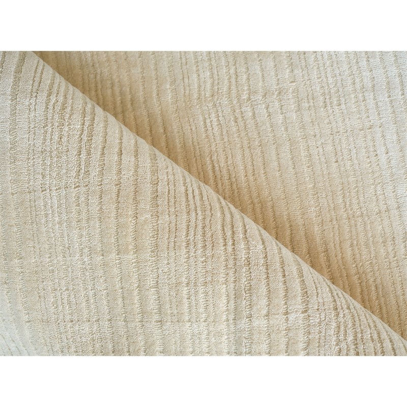 Cavallo Modern Handloomed Nylon/Wool Beige 6'x9' Area Rug