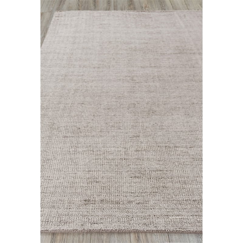 Catalina Handloomed Wool/Bamboo Silk Gray 10'x14' Area Rug