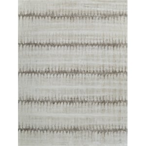 Chroma Handloomed Wool/Bamboo Silk Beige/Brown 9'7&quotx9'7&quot Square Area Rug