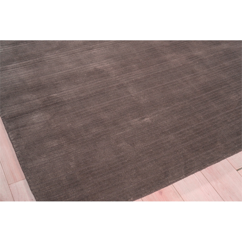 Cavallo Modern Handloomed Nylon/Wool Brown 6'x9' Area Rug