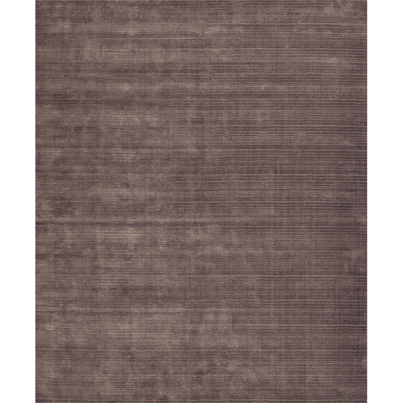 Cavallo Modern Handloomed Nylon/Wool Brown 6'x9' Area Rug