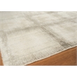 Chroma Handloomed Wool/Bamboo Silk Ivory/Silver 14'x18' Area Rug