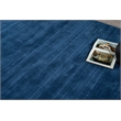 Cavallo Modern Handloomed Nylon/Wool Navy 8'x10' Area Rug