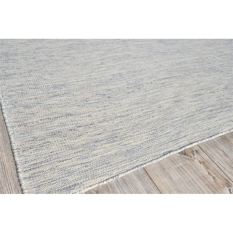 Chelsea Flatweave New Zealand Wool Blue 9'x12' Area Rug