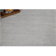 Cavallo Modern Handloomed Nylon/Wool Silver 6'x9' Area Rug
