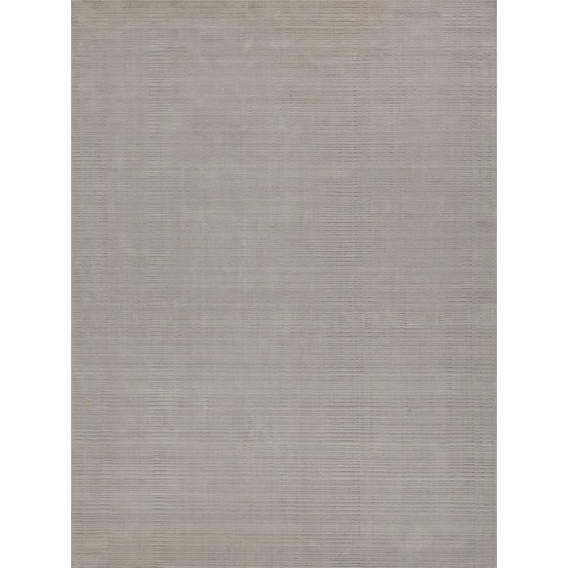 Cavallo Modern Handloomed Nylon/Wool Silver 9'x12' Area Rug