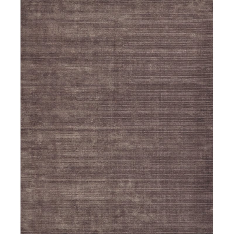 Cavallo Modern Handloomed Nylon/Wool Brown 9'x12' Area Rug