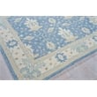 Claremont Oushak Hand-Tufted New Zealand Wool Blue/Ivory 6'x9' Area Rug