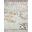 Cosmo Hand-Knotted Wool/Bamboo Silk Ivory/Beige/Blue 4'x6' Area Rug
