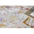 Cosmo Hand-Knotted Wool/Bamboo Silk Ivory/Beige/Blue 4'x6' Area Rug