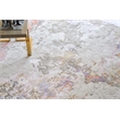 Cosmo Hand-Knotted Wool/Bamboo Silk Ivory/Beige/Blue 4'x6' Area Rug
