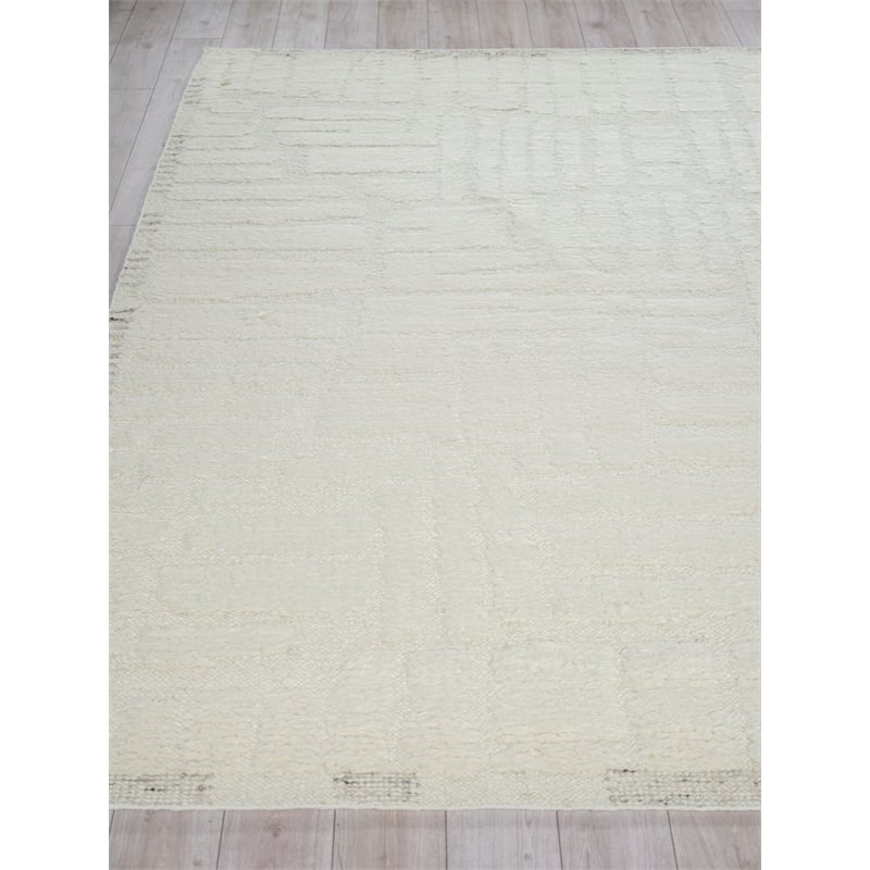 Cozi Handloomed New Zealand Wool Ivory/Silver 14'x18' Area Rug