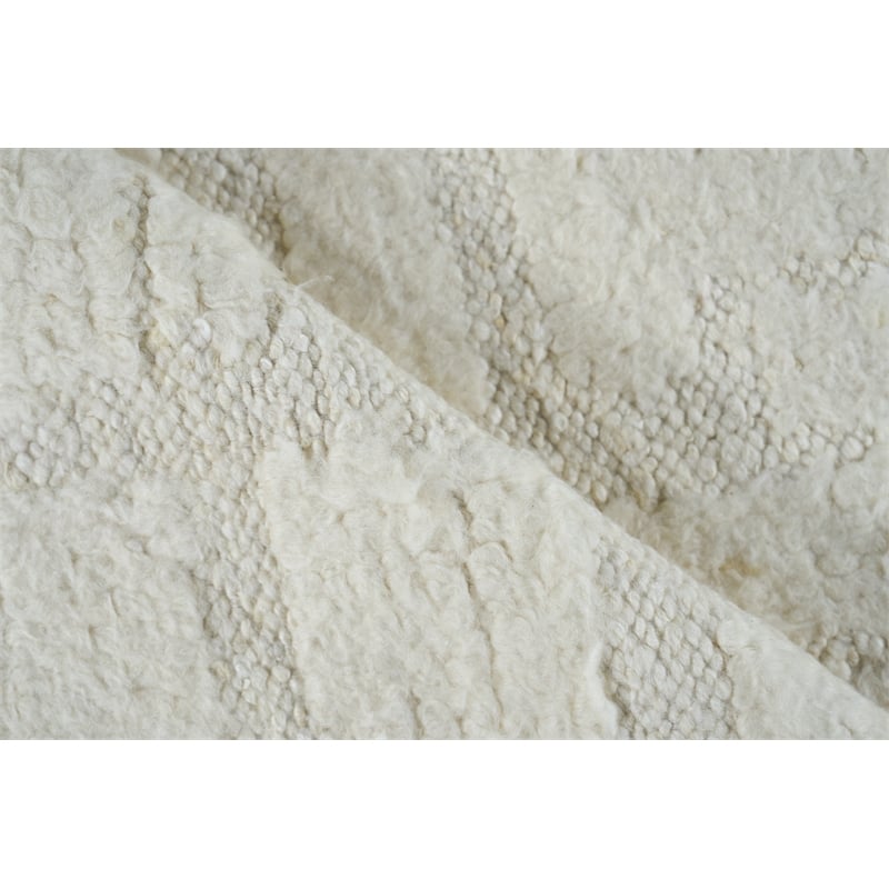 Cozi Handloomed New Zealand Wool Ivory/Silver 14'x18' Area Rug