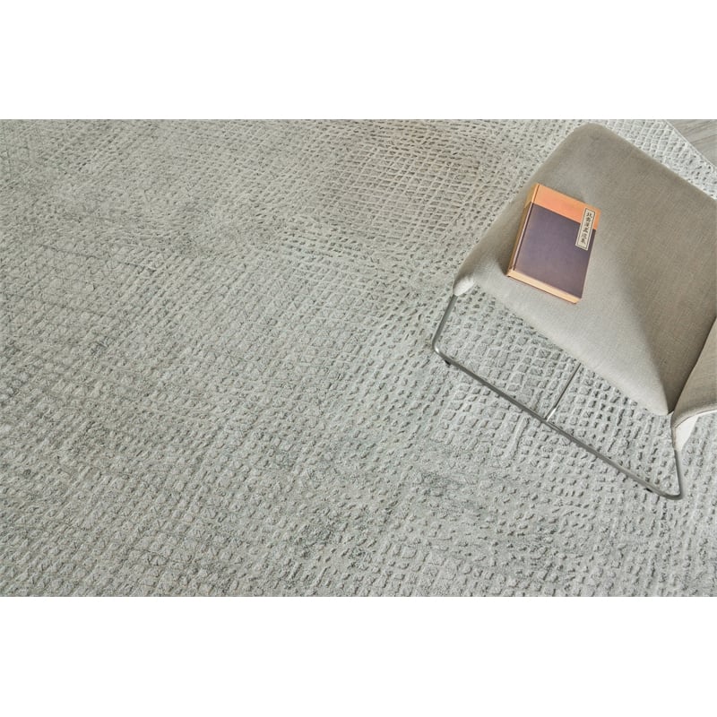 Crescendo Handloomed Bamboo Silk Beige 12'x15' Area Rug