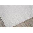 Crescendo Handloomed Bamboo Silk White 2'x3' Area Rug