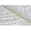 Crescendo Handloomed Bamboo Silk White 6'x9' Area Rug