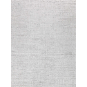 Crescendo Handloomed Bamboo Silk White 9'x12' Area Rug