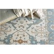 Claremont Oushak Hand-Tufted New Zealand Wool Ivory/Light Blue 14'x18' Area Rug