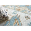 Claremont Oushak Hand-Tufted New Zealand Wool Ivory/Light Blue 5'x8' Area Rug