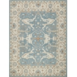 Claremont Oushak Hand-Tufted New Zealand Wool Ivory/Light Blue 9'x12' Area Rug