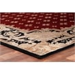 Contemporary Hand-Knotted New Zealand Wool Red 6'x6' Round Area Rug