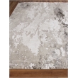 Cosmo Hand-Knotted Wool/Bamboo Silk Silver/Blue/Ivory 8'x10' Area Rug