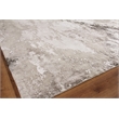 Cosmo Hand-Knotted Wool/Bamboo Silk Silver/Blue/Ivory 9'x12' Area Rug