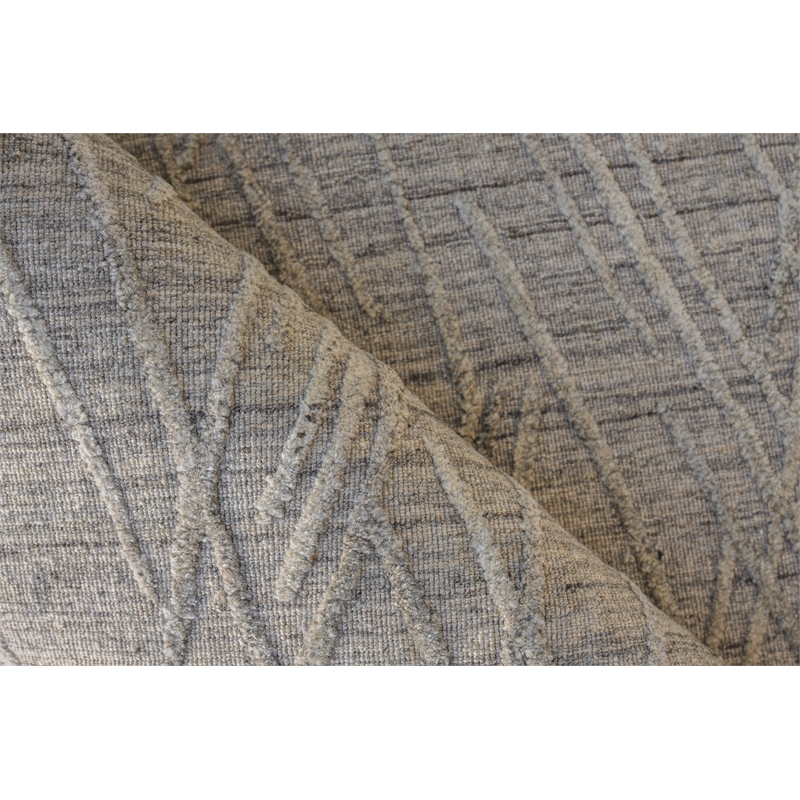 Crescendo Handloomed Bamboo Silk Beige 9'x12' Area Rug