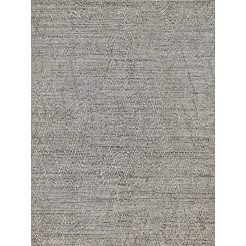 Crescendo Handloomed Bamboo Silk Beige 9'x12' Area Rug