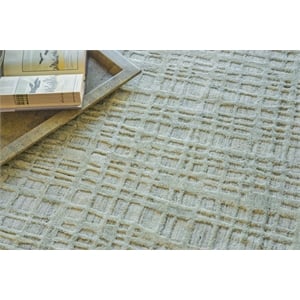 Crescendo Handloomed Bamboo Silk Beige 14'x18' Area Rug