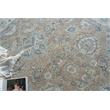 Claremont Oushak Hand-Tufted New Zealand Wool Light Brown/Ivory 6'x9' Area Rug