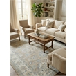 Claremont Oushak Hand-Tufted New Zealand Wool Light Brown/Ivory 6'x9' Area Rug