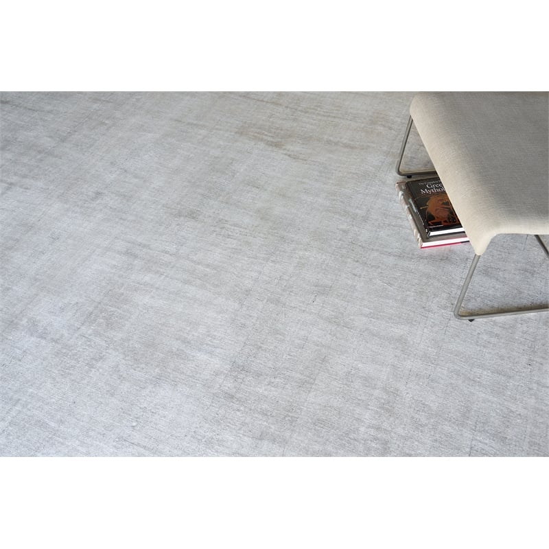 Cloud Handloomed Wool/Bamboo Silk Ivory/Beige 6'x9' Area Rug