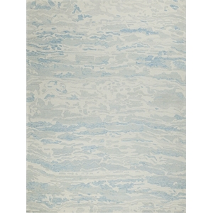 Cortero Hand-Tufted New Zealand Wool Light Blue/Ivory 10'x14' Area Rug