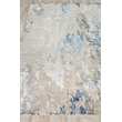Cosmo Hand-Knotted Wool/Bamboo Silk Silver/Blue/Ivory 14'x18' Area Rug