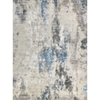 Cosmo Hand-Knotted Wool/Bamboo Silk Silver/Blue/Ivory 14'x18' Area Rug