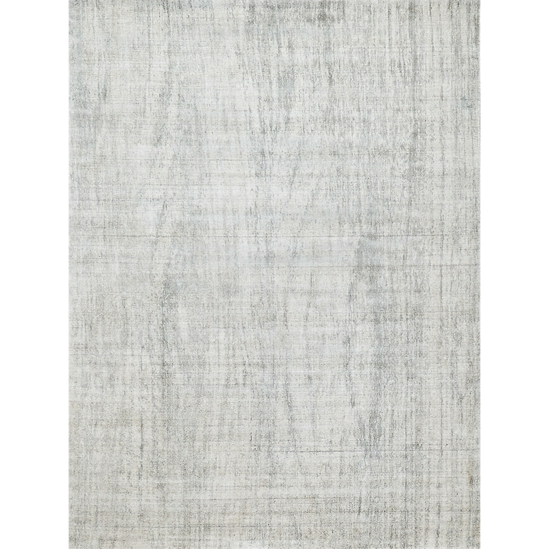 Cloud Handloomed Wool/Bamboo Silk Ivory/Silver 4'x6' Area Rug