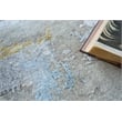 Cosmo Hand-Knotted Wool/Bamboo Silk Silver/Blue/Beige 12'x15' Area Rug