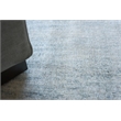 Cloud Handloomed Wool/Bamboo Silk Ivory/Blue 8'x10' Area Rug
