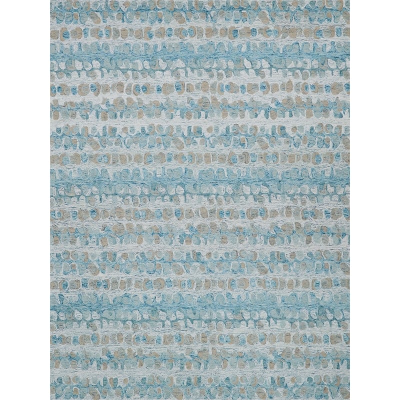 Colorplay Hand-Tufted New Zealand Wool Turquoise 14'x18' Area Rug