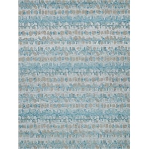 Colorplay Hand-Tufted New Zealand Wool Turquoise 5'x8' Area Rug