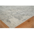 Cosmo Hand-Knotted Wool/Bamboo Silk Silver/Gray 6'x9' Area Rug
