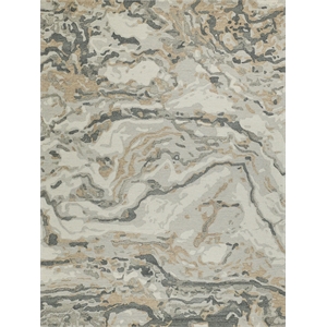 Cortero Hand-Tufted New Zealand Wool Gray/Ivory 9'x12' Area Rug