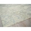 Cortero Hand-Tufted New Zealand Wool Light Blue/Ivory 4'x6' Area Rug