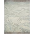 Cortero Hand-Tufted New Zealand Wool Light Blue/Ivory 6'x9' Area Rug