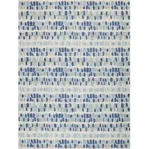 Colorplay Hand-Tufted New Zealand Wool Navy/Beige 13'6&quotx17'6&quot Area Rug