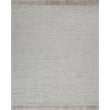 Crescendo Handloomed Bamboo Silk Silver 2'x3' Area Rug