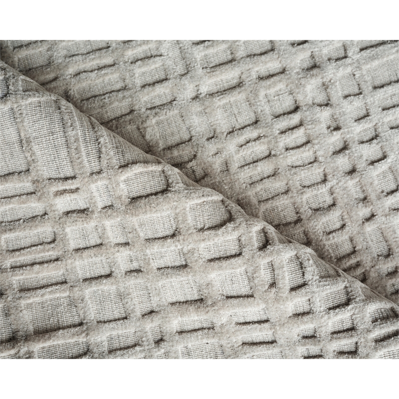 Crescendo Handloomed Bamboo Silk Silver 6'x9' Area Rug