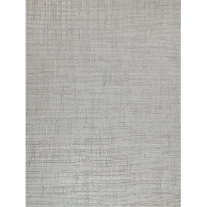 Crescendo Handloomed Bamboo Silk Silver 6'x9' Area Rug